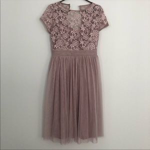 ASOS little mistress mauve tulle dress